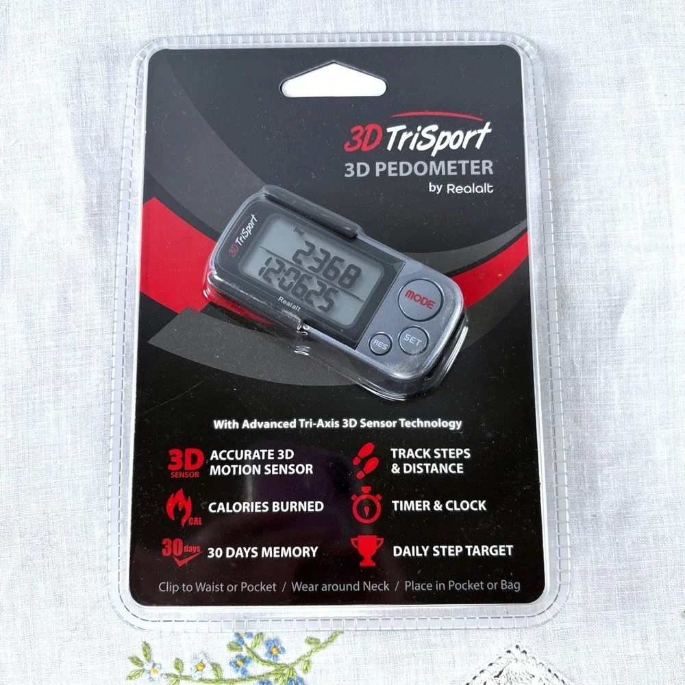 Realalt 3D TriSport Walking Pedometer